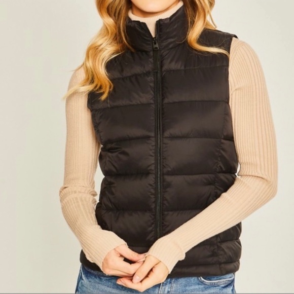 (43)🖤New Women's Lightweight Puffer Spring Vest Convertible Carrying Bag🖤 - Picture 5 of 6
